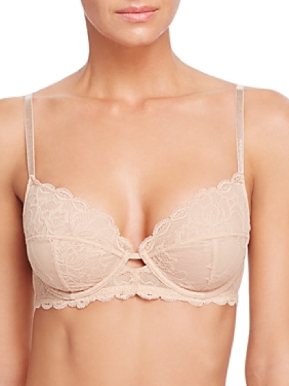 NWT 34DDD  Calvin Klein Women's Seductive Comfort Unlined Lace Bra